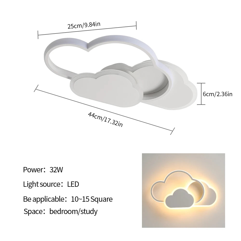 Plafoniera, lampada da soffitto a LED creativa da 32 W con telecomando dimmerabile 3000-6500 K 2800