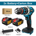 Trapano a percussione elettrico senza spazzole da 480N.M. Trapano a batteria da 13 mm