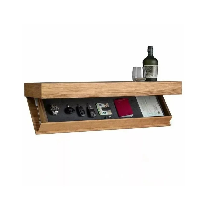 Mensole da parete legno,Magic Flap con scomparto segreto