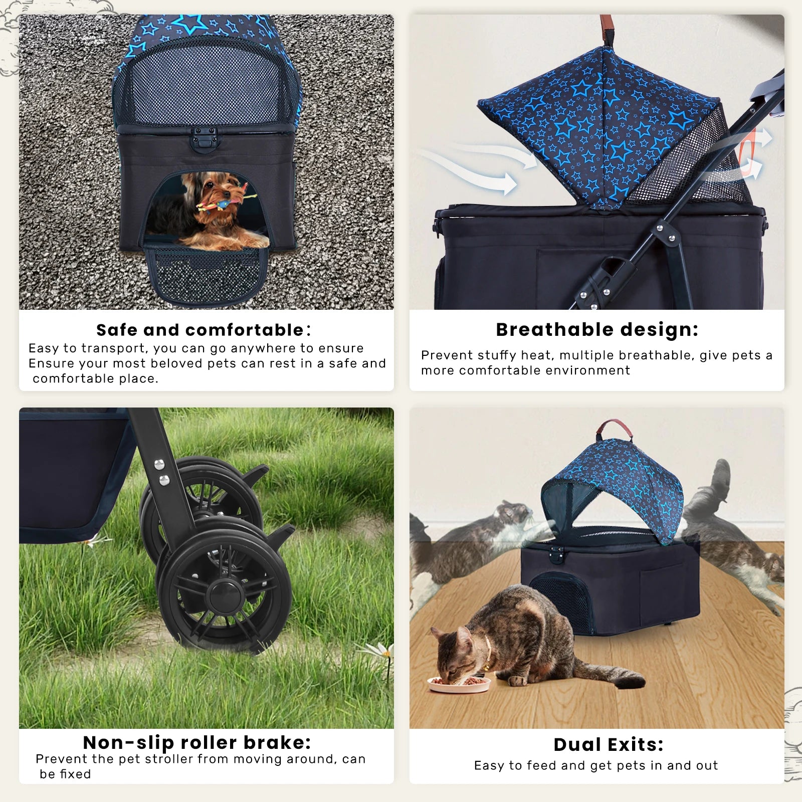 PASSEGGINO PER CANI E GATTI