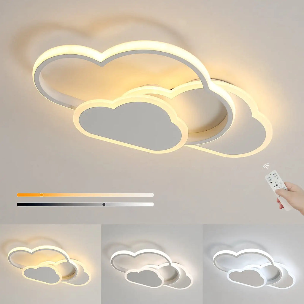 Plafoniera, lampada da soffitto a LED creativa da 32 W con telecomando dimmerabile 3000-6500 K 2800