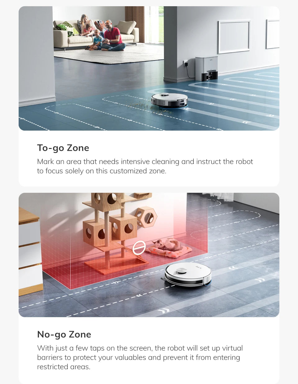 ILIFE A30 PRO 5000Pa Aspirazione, Robot Aspirapolvere e Lavapavimenti Combo
