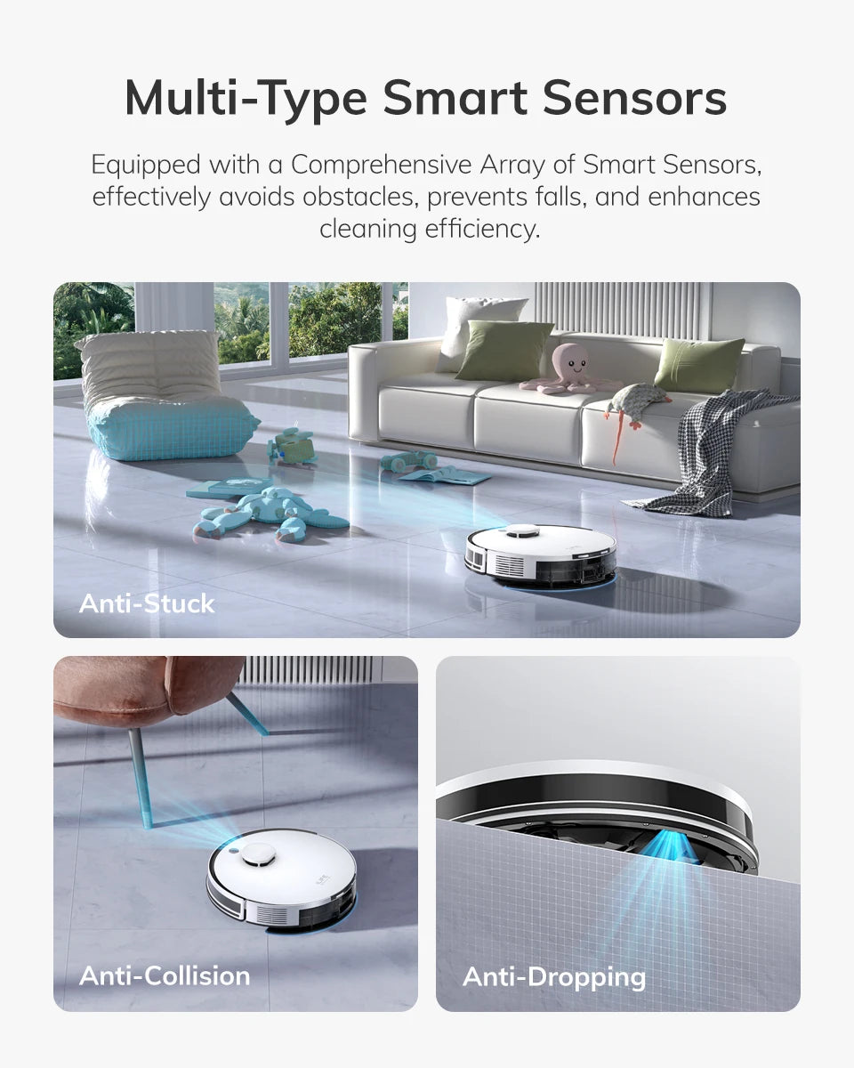 ILIFE A30 PRO 5000Pa Aspirazione, Robot Aspirapolvere e Lavapavimenti Combo