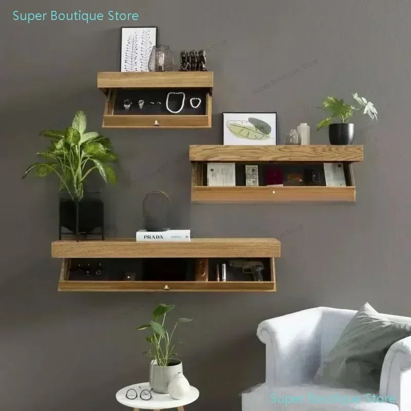 Mensole da parete legno,Magic Flap con scomparto segreto