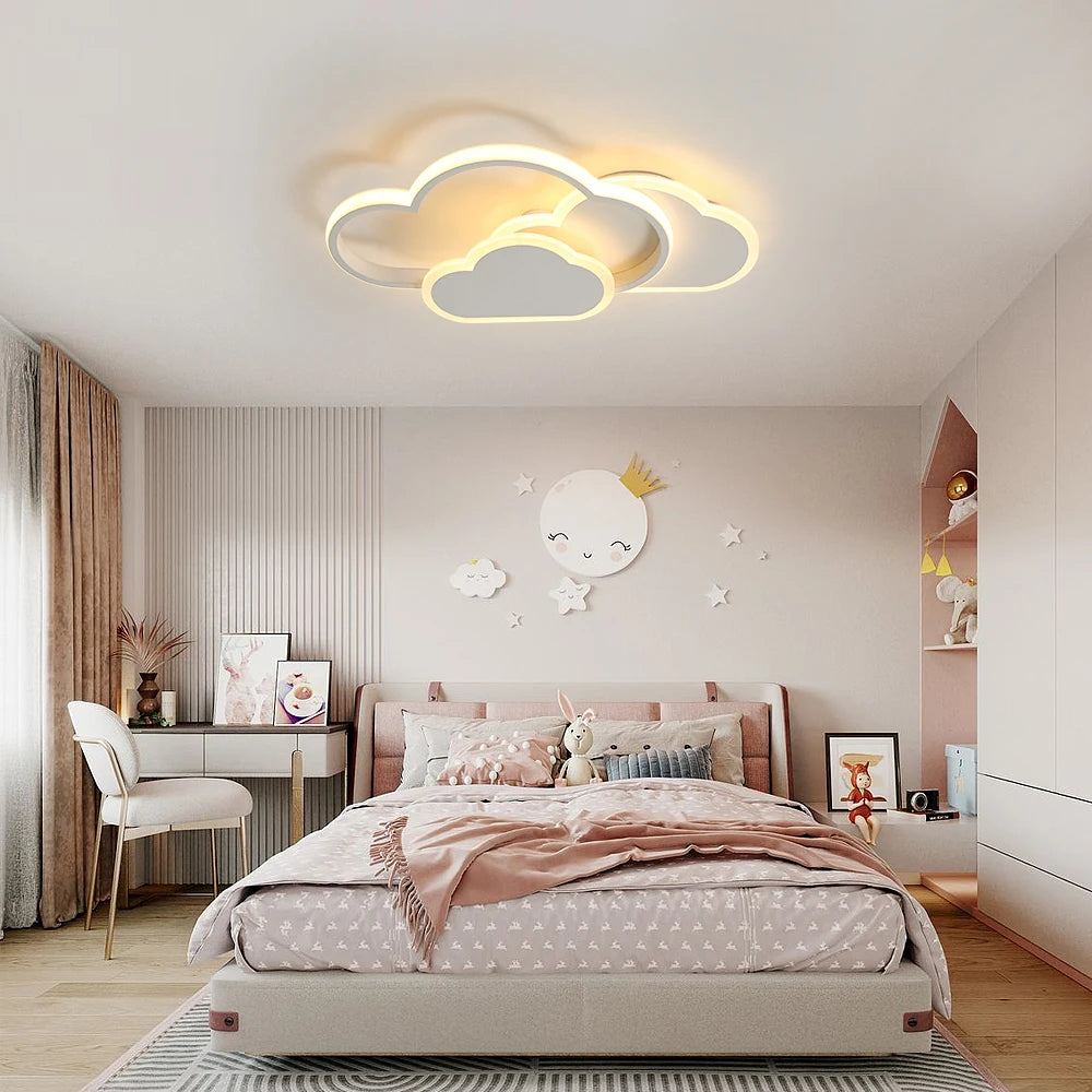Plafoniera, lampada da soffitto a LED creativa da 32 W con telecomando dimmerabile 3000-6500 K 2800