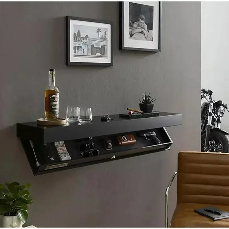 Mensole da parete legno,Magic Flap con scomparto segreto