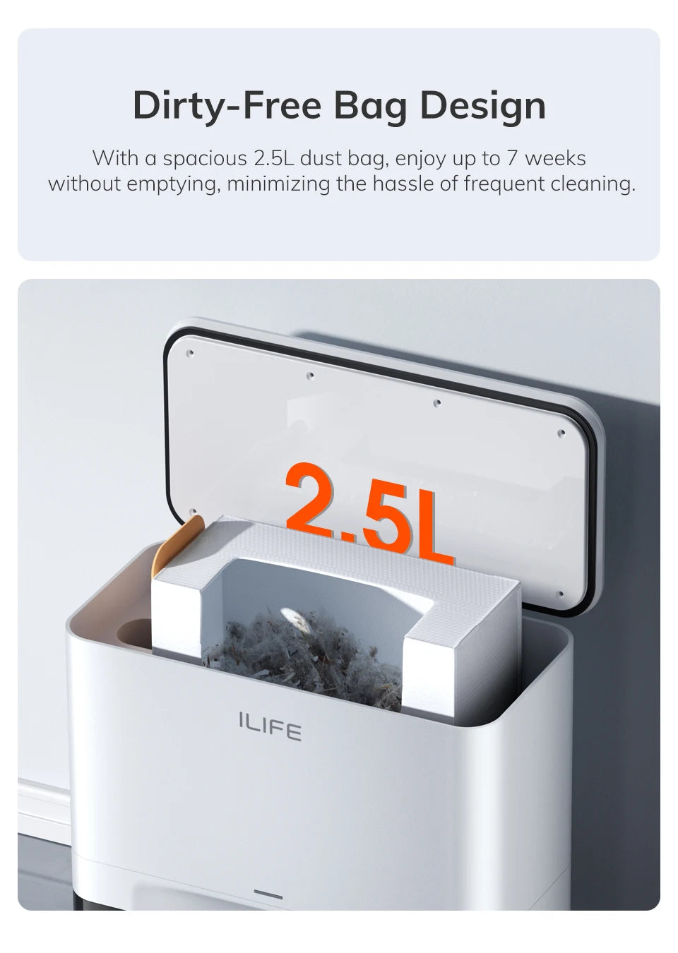 ILIFE A30 PRO 5000Pa Aspirazione, Robot Aspirapolvere e Lavapavimenti Combo