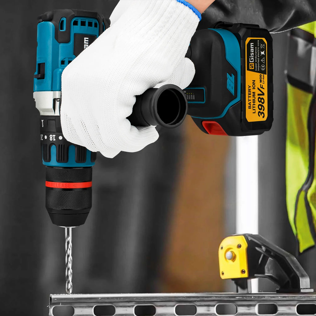 Trapano a percussione elettrico senza spazzole da 480N.M. Trapano a batteria da 13 mm