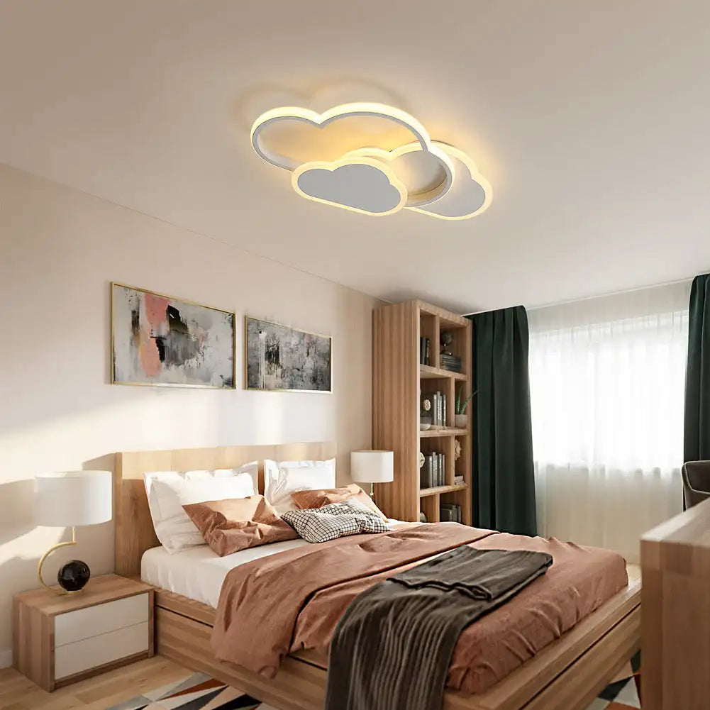 Plafoniera, lampada da soffitto a LED creativa da 32 W con telecomando dimmerabile 3000-6500 K 2800