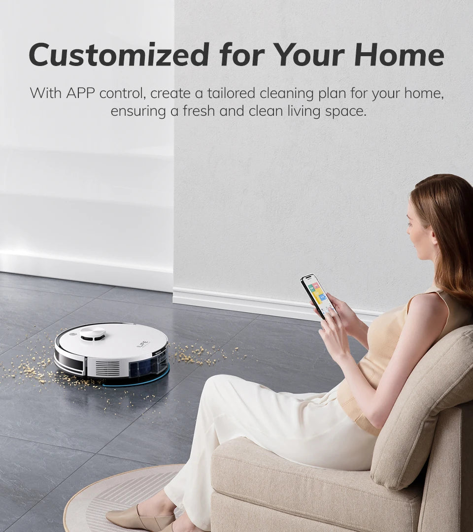 ILIFE A30 PRO 5000Pa Aspirazione, Robot Aspirapolvere e Lavapavimenti Combo