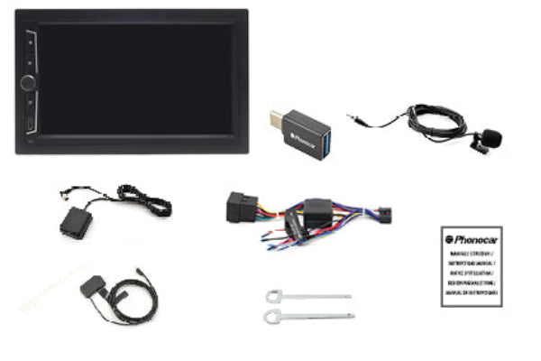 MEDIASTATION ANDROID APPLE CARPLAY E ANDROID AUTO WIRELESS monitor EXTRALARGE 10.1” REMOVIBILE