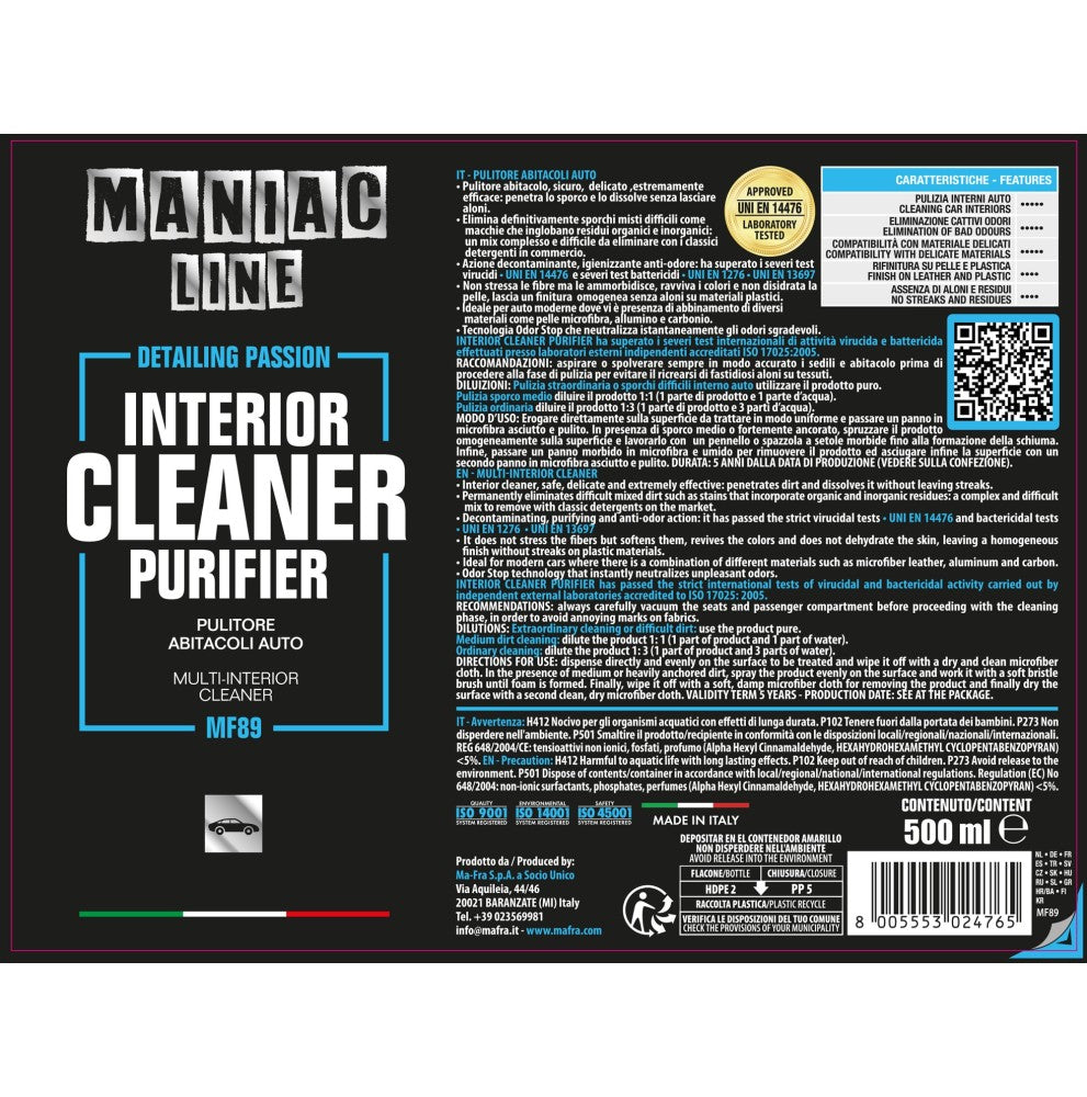 INTERIOR CLEANER PURIFIER