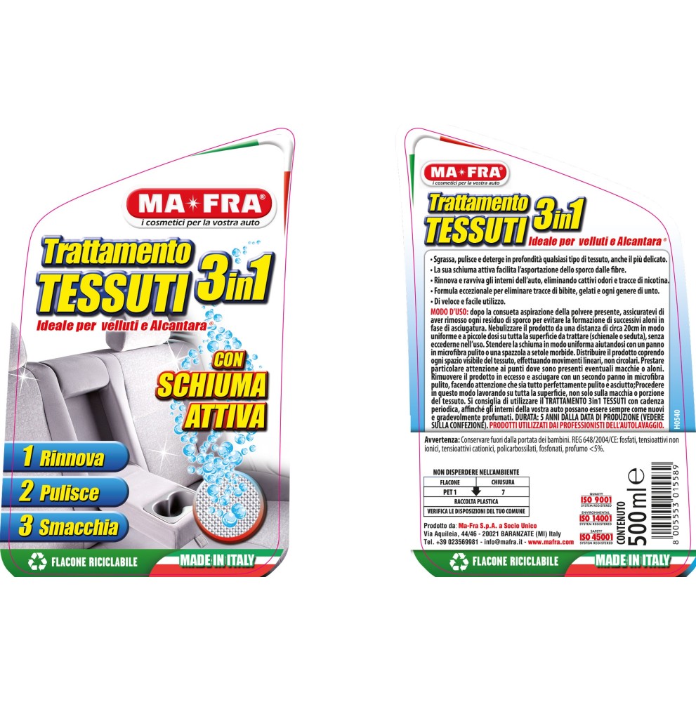 TRATTAMENTO TESSUTI 3 IN 1